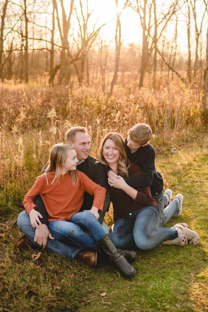 fall family photos in muskego wisconsin
