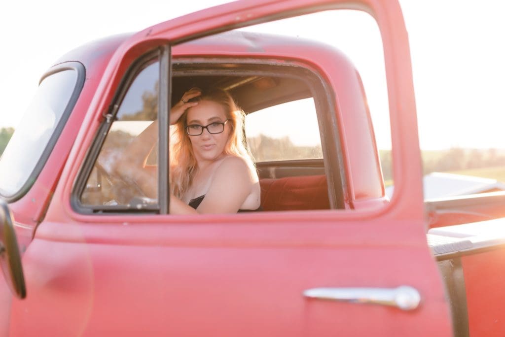 boudoir with old chevy