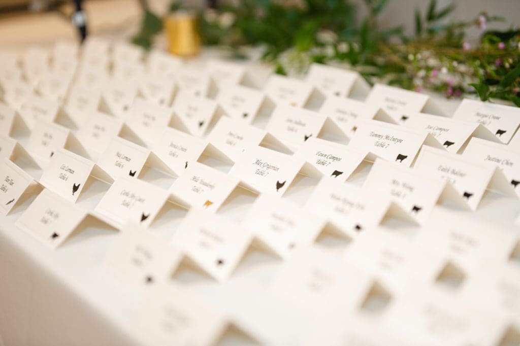 guest seating cards