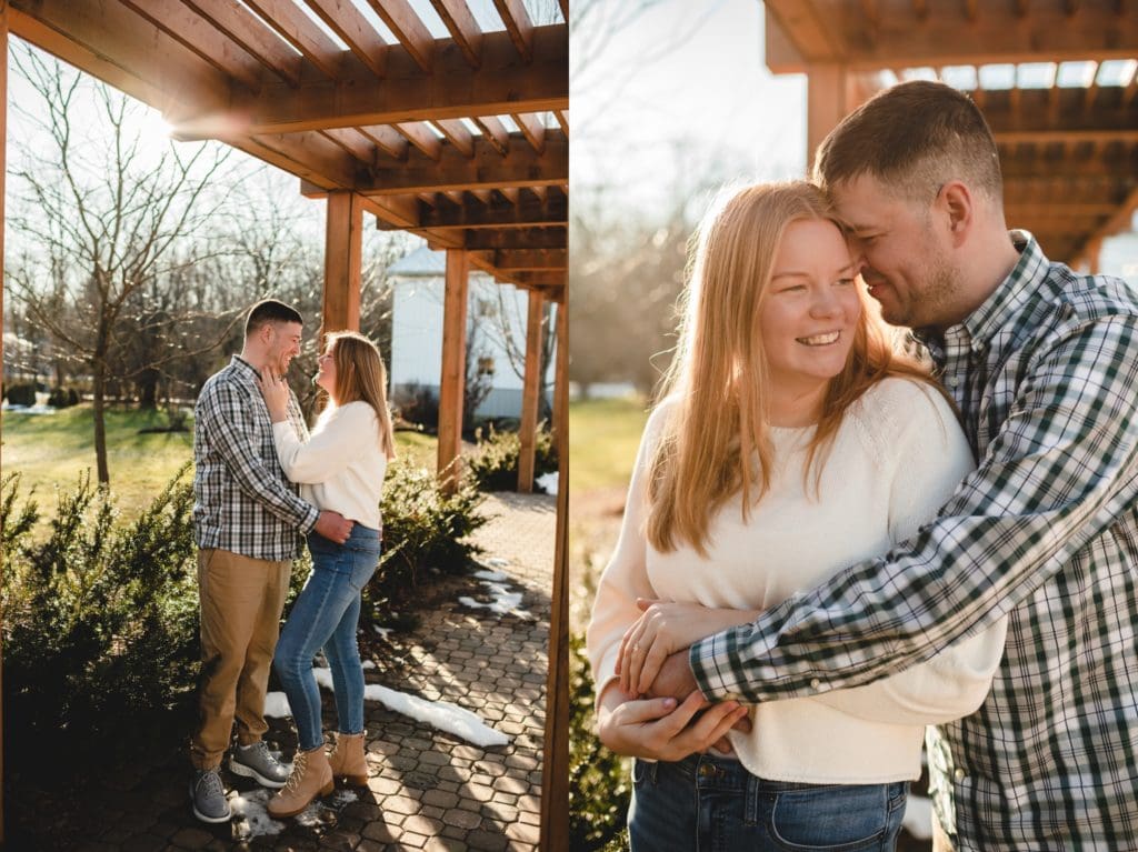 engagement photo poses without looking at the camera