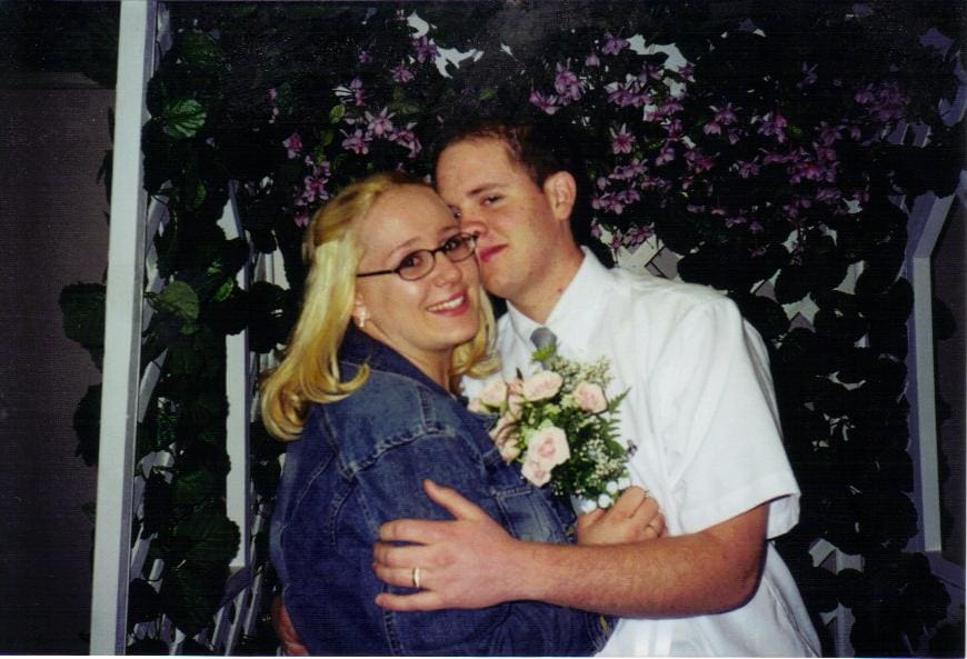 Indio courthouse wedding photos 2003