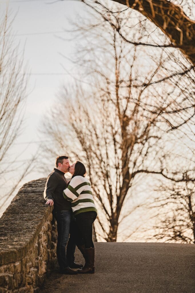 engagmeent photos at tenney park in madison