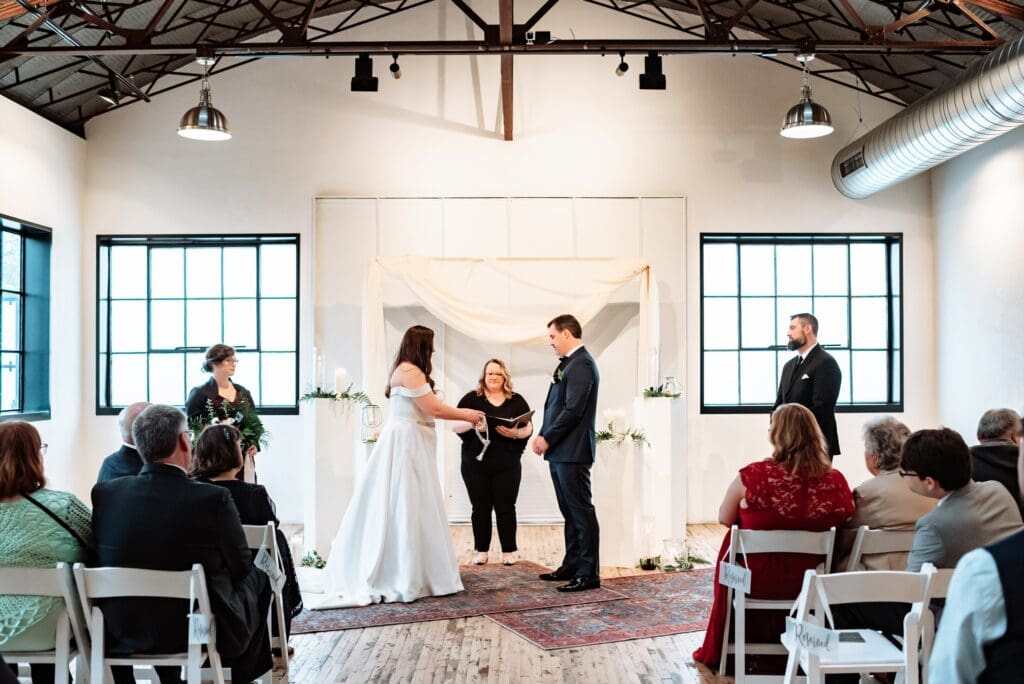 handfasting ceremony for indoor wedding
