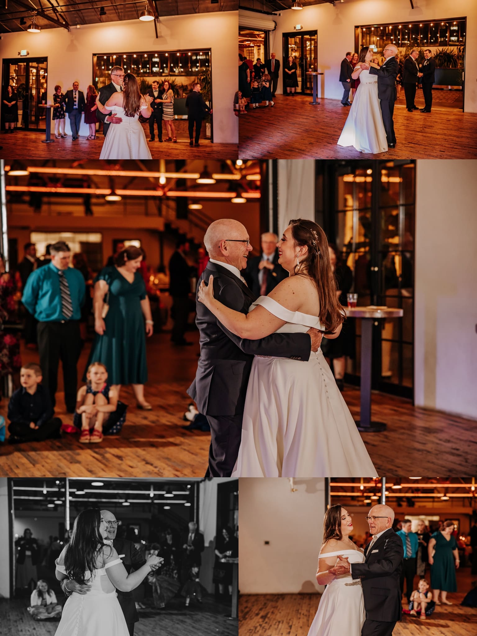 step father and daughter dance at wedding reception