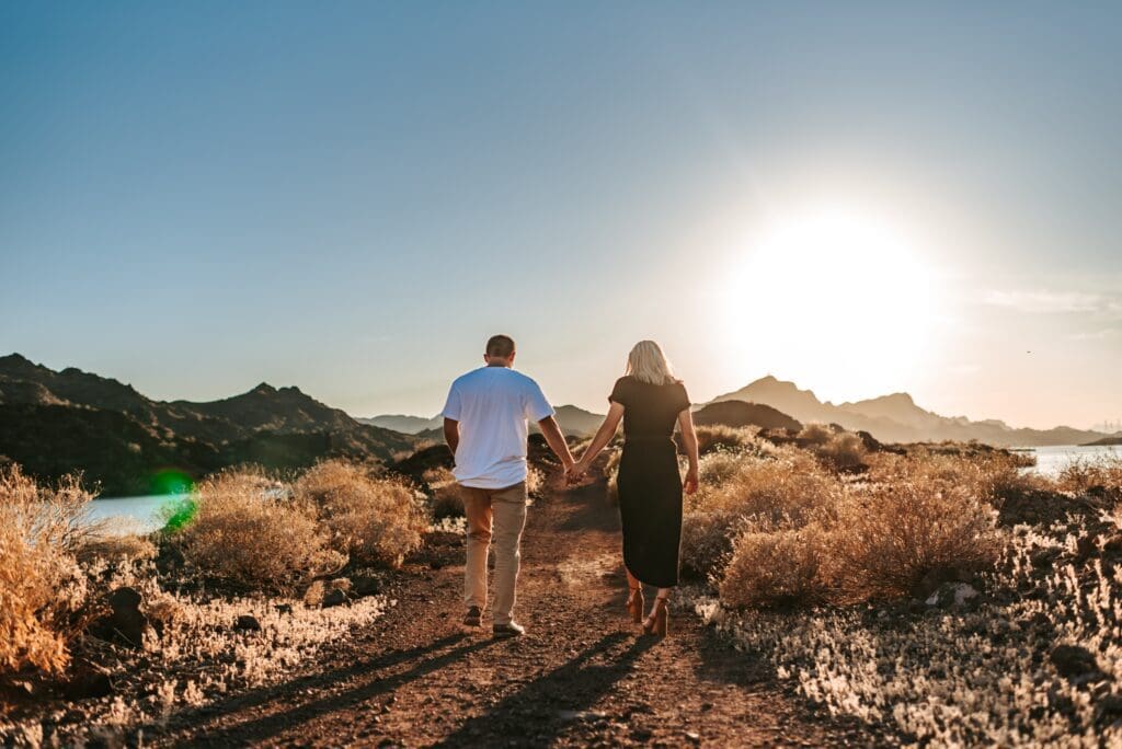 desert engagement session in lake havasu city