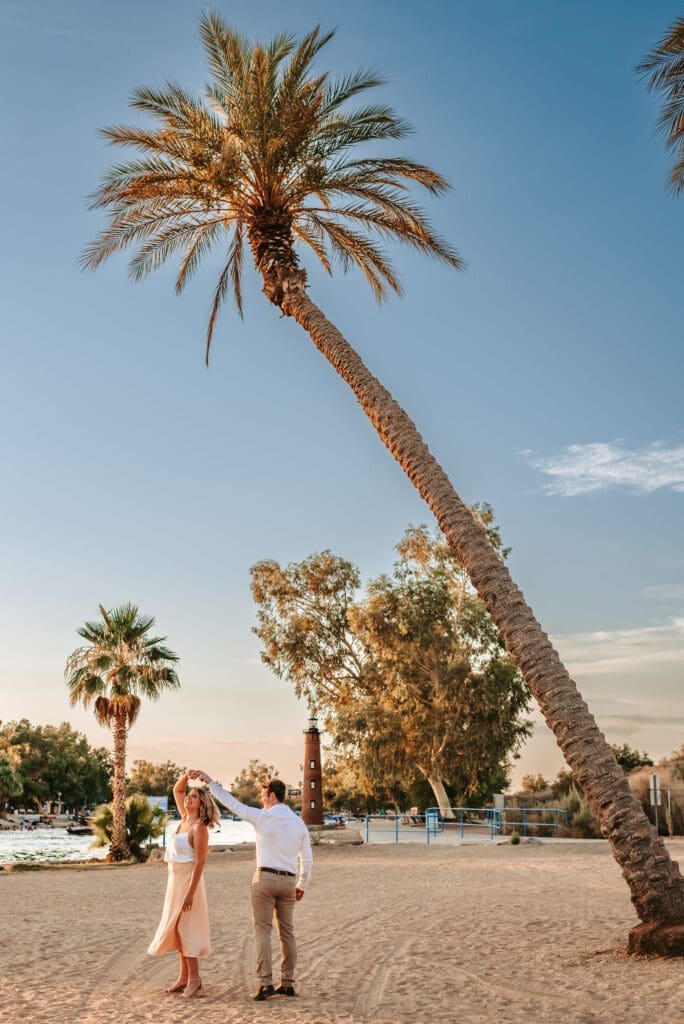 rotary park engagement photos in lake havasu city