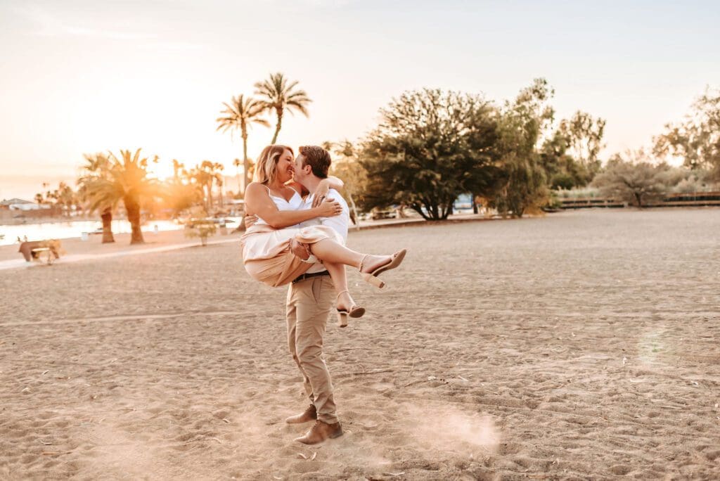 rotary park engagement photos in lake havasu city