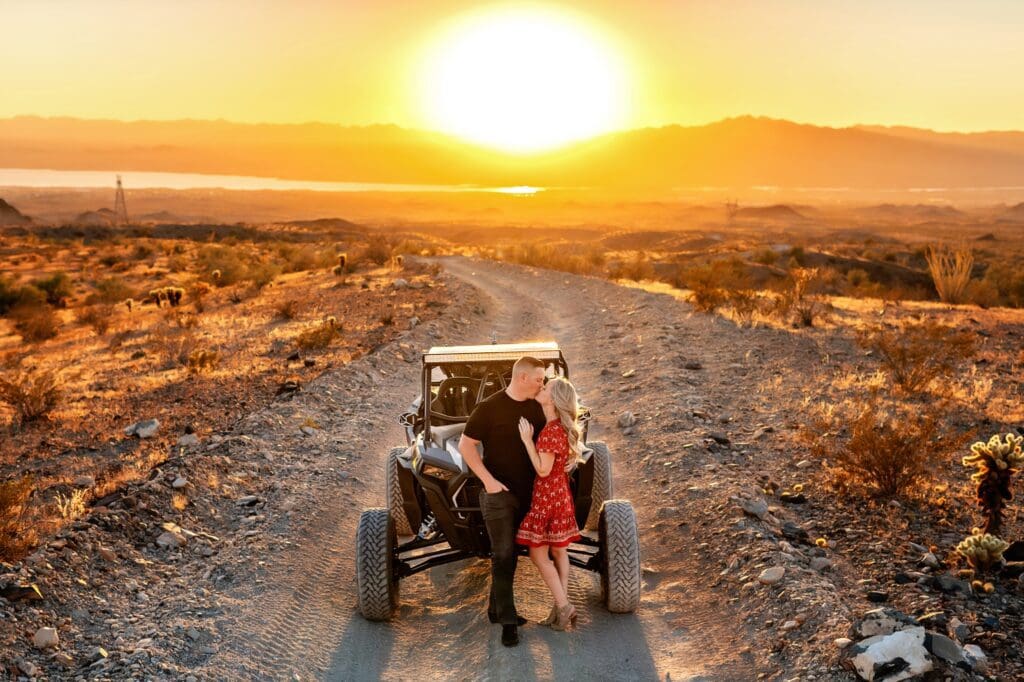 offroad engagement session adventure photography