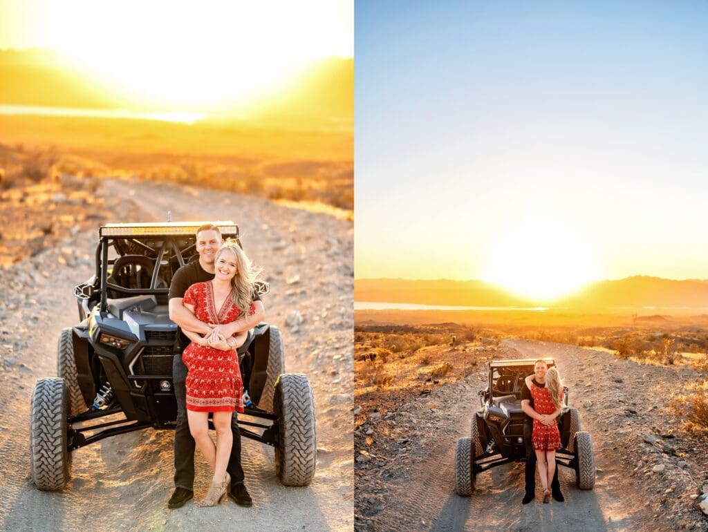 offroad engagement session adventure photography