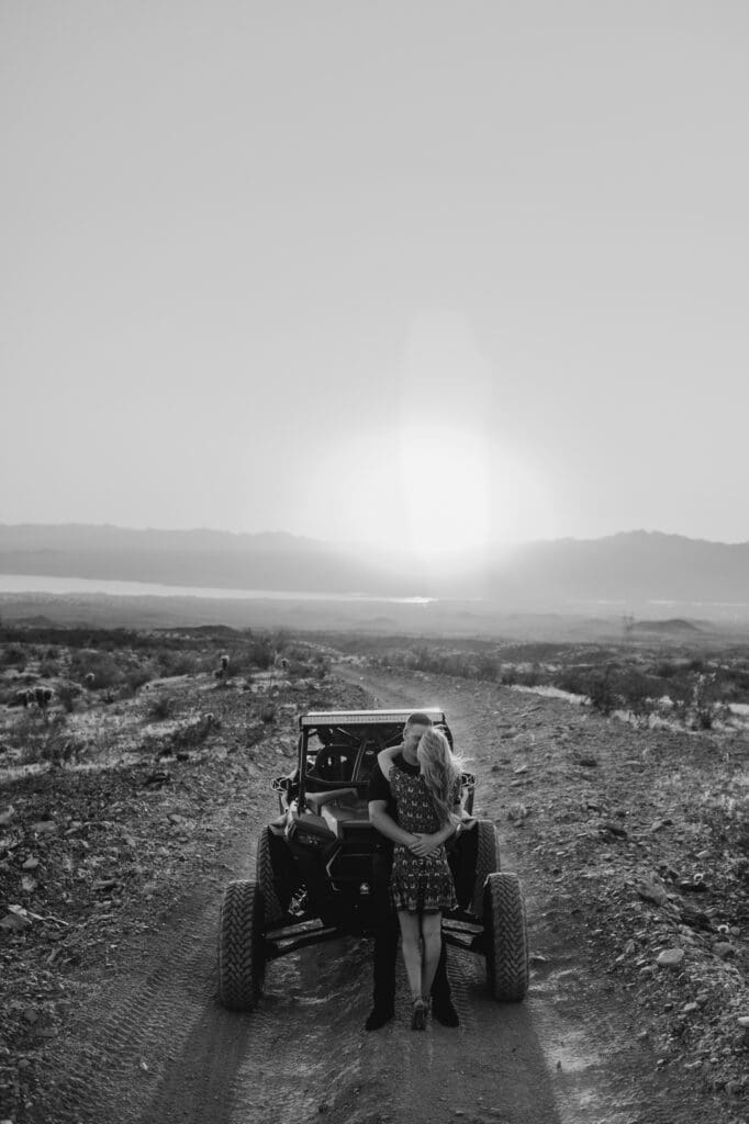 offroad engagement session adventure photography