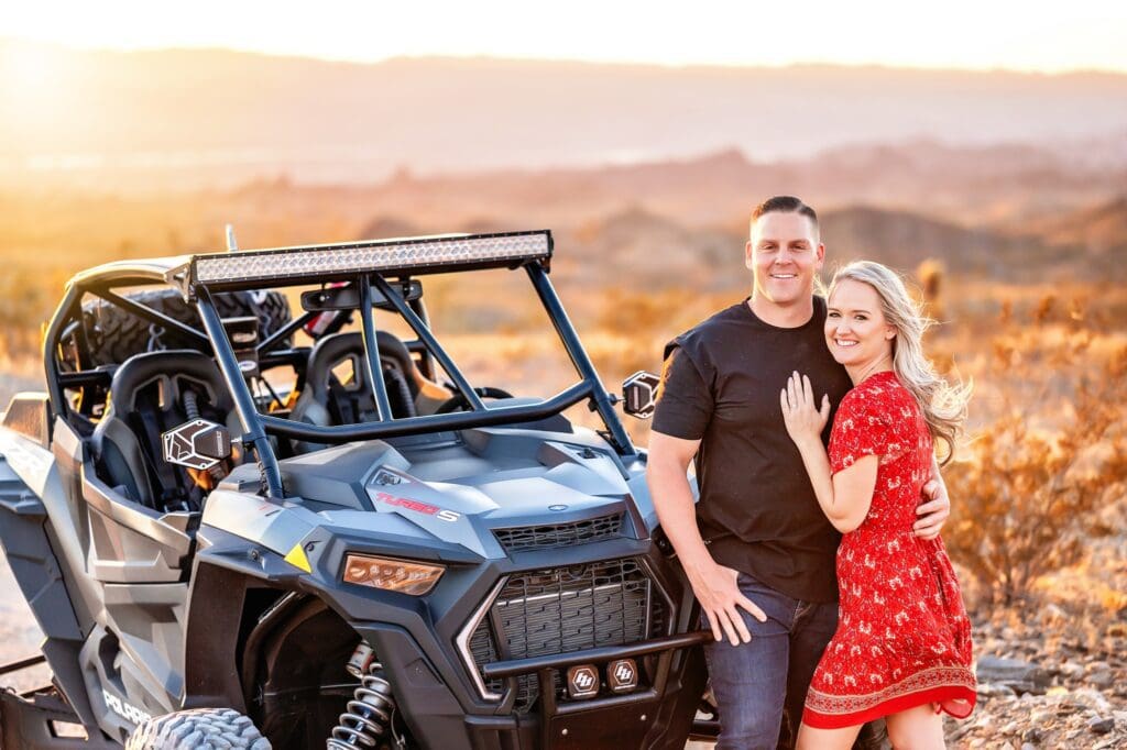 engagement session with polaris razr lake havasu city