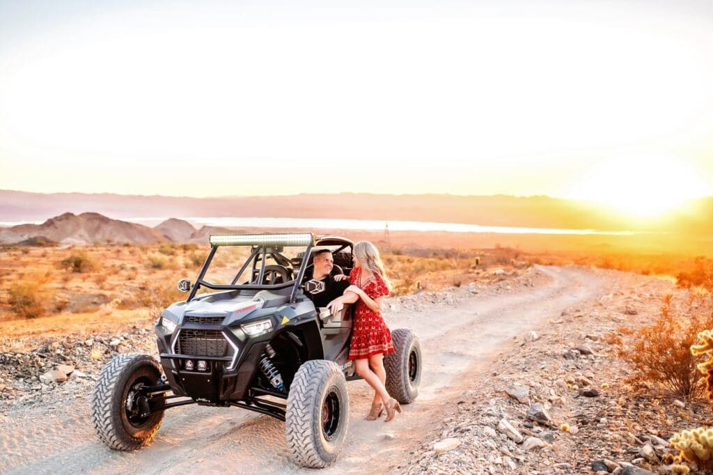 engagement session with polaris razr lake havasu city