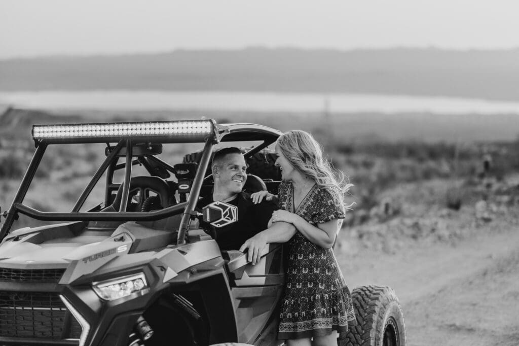 engagement session with polaris razr lake havasu city