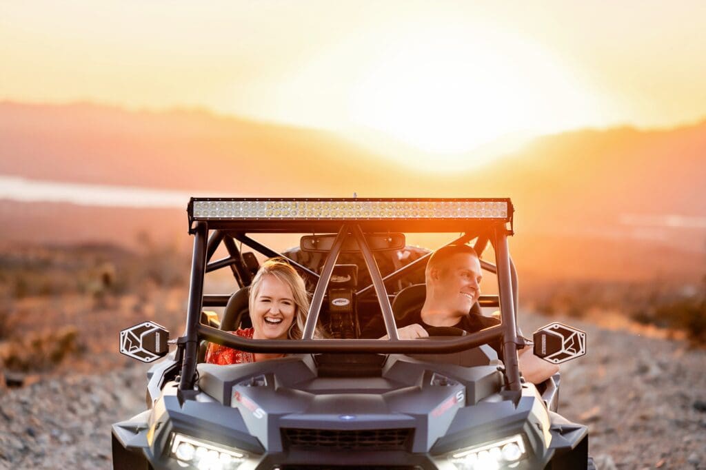 engagement session with polaris razr lake havasu city