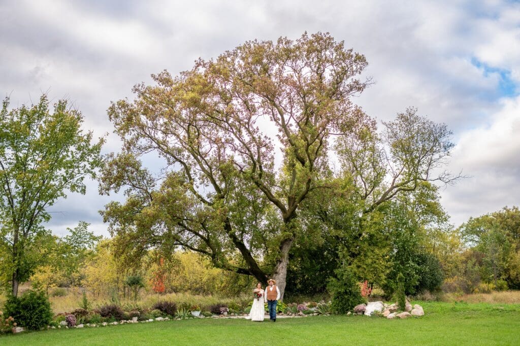 Fall Wedding at Elderberry Manor in West Bend