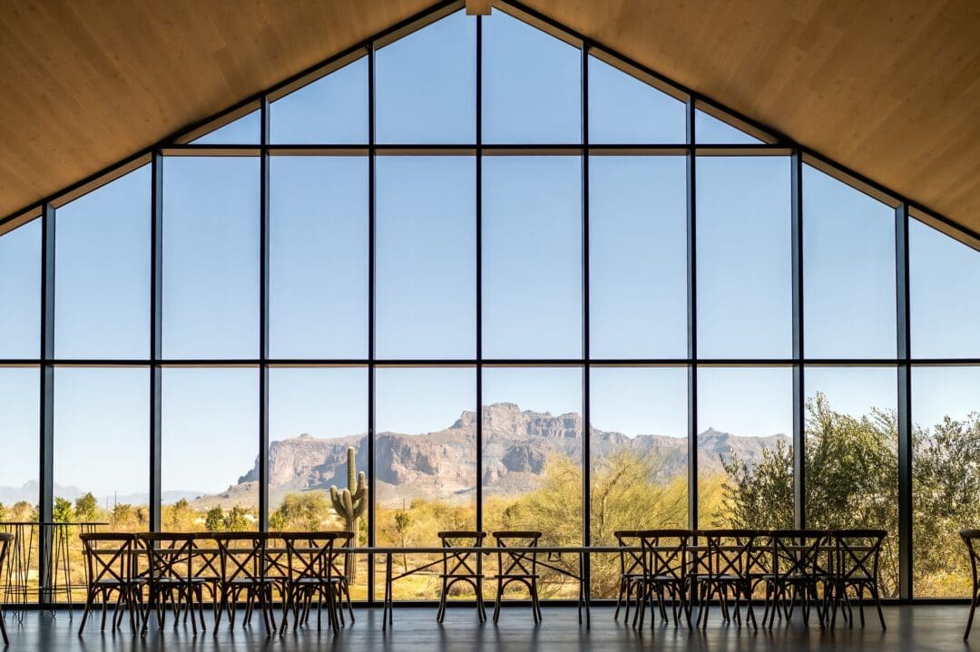 east valley wedding venue with view of superstition mountains