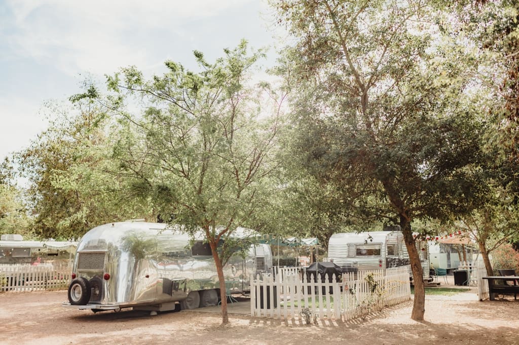 RV camp ground at the cozy peach in queen creek