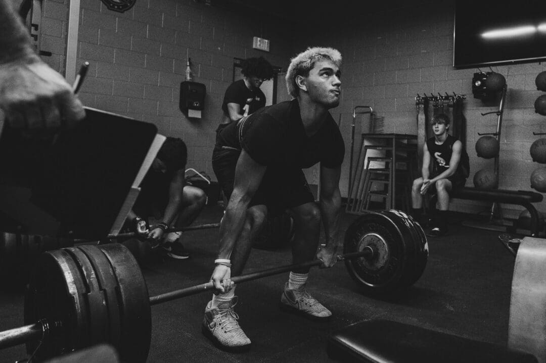 high school football weight lifting - phoenix football photographer ashley durham photography