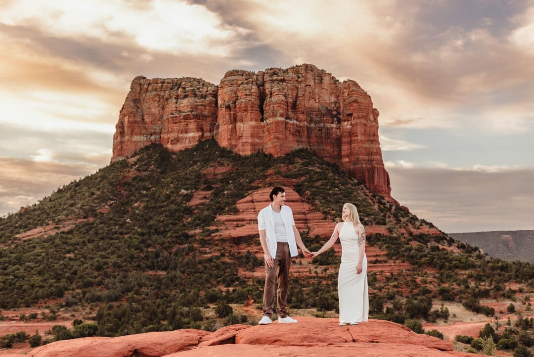 cathedral rock engagement session