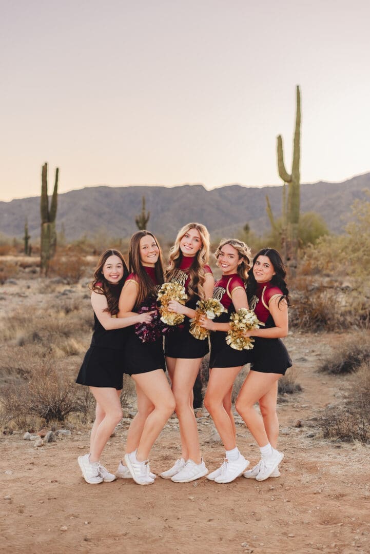 Varsity senior pom team photos